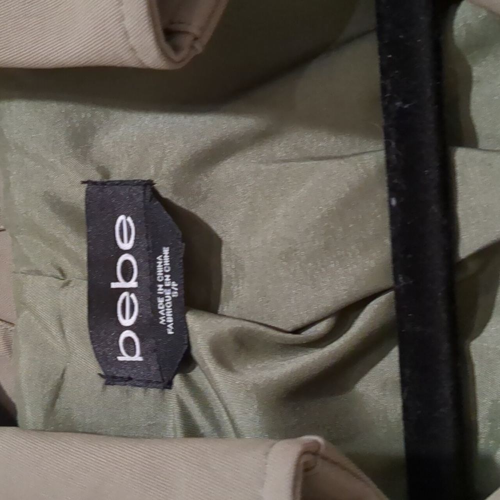 Bebe Olive Double-Breasted Jacket - image 3